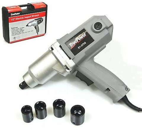 1/2" ELECTRIC IMPACT WRENCH-NEW -220 FtLbs, SOCKTS,CASE