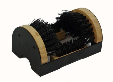 Floor Mount Boot Scrubber Brush w/scraper