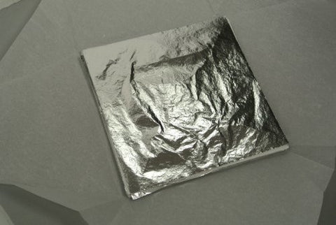 Imitation Silver Leaf 140mm X 140mm - 100 Sheets