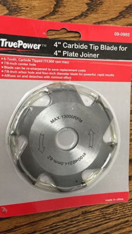 TruePower 4" x 6T Carbide Tipped Balde for 4" Plate joiner