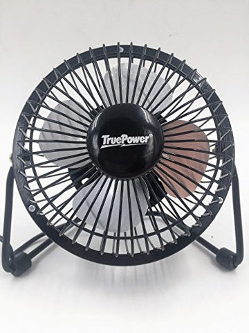 TruePower 50-5073 USB Mini Desk Fan, 4"
