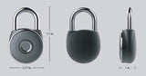 NetBolt Smart Padlock, Metal Waterproof, Suitable for House Door, Suitcase, Backpack, Gym, Bike, Office, APP is Suitable for Android/iOS, Support USB Charging (Satin Black)