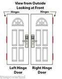 KEYLESS DOOR LOCK LATCH ENTRY SET - ANTIQUE BRASS (FOR RIGHT-HINGED DOORS ONLY)
