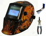 New Solar Auto Darkening Mig Tig Skull Welding Helmet Welder Mask