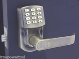 KEYLESS DOOR LOCK LATCH ENTRY SET - ANTIQUE BRASS (FOR RIGHT-HINGED DOORS ONLY)