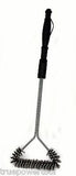 NEW 21 Inch Extra Long Handle Stainless Steel Wire Bristle BBQ Cleaning T-Brush