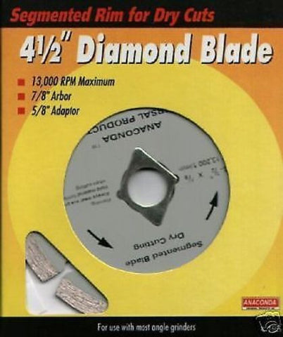 DIAMOND GRINDER BLADES - 4.5" DRY CUT 2 PACK