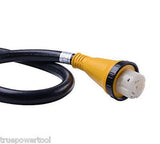 6/3+8/1 25 foot 50 amp RV Power Cord w/ Marinco Twist Lock Locking Connector