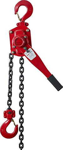 TOHO HSH-616 Lever Block / Ratchet Puller Hoist with Overload Protection (3 Ton, 20 Foot Chain)