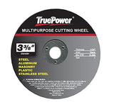 TruePower 3 Pack 3-3/8" Multi Function / Purpose Cut Off Wheel, One Blade Cuts All