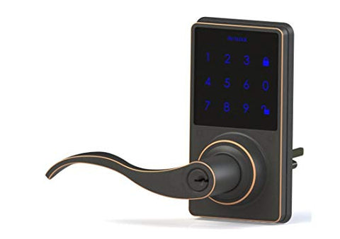 NetBolt Smartlock Keyless Door Lock/Latch with Handle/iPhone/Android/Airbnb/HOA/Rental Property/Gen 2
