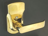 ELECTRONIC KEYLESS DOOR LOCK SET - BRASS/LEFT HAND