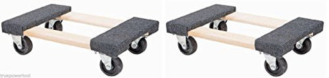 TruePower 2 PACK 1000 LB Furniture Moving Dolly 12" x 18" Movers Heavy Duty Caster Appliance PRO!